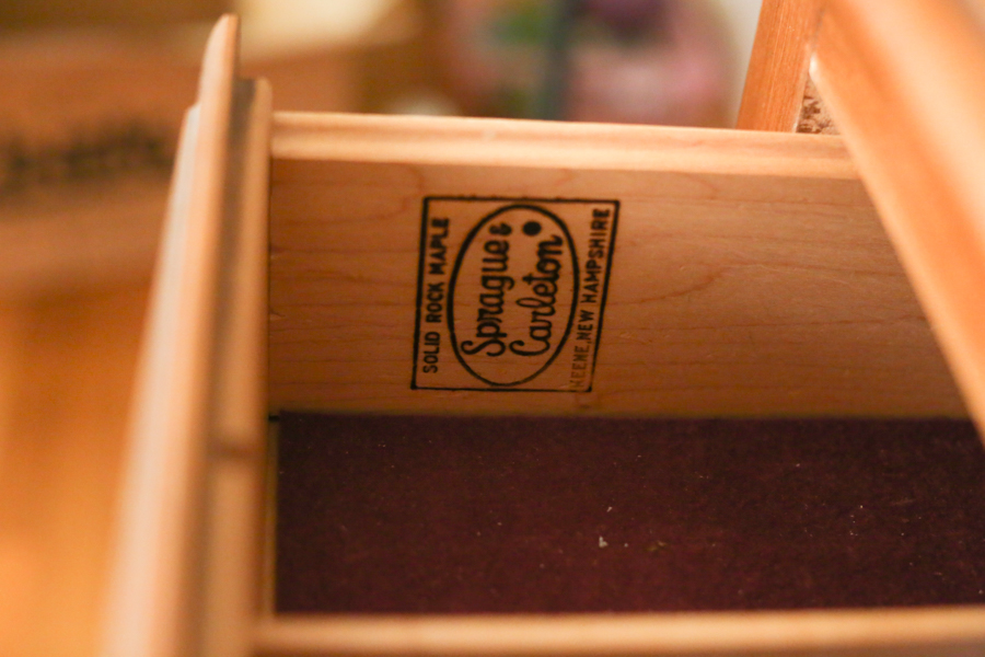 Sprague & Carleton Solid Rock Maple China Cabinet