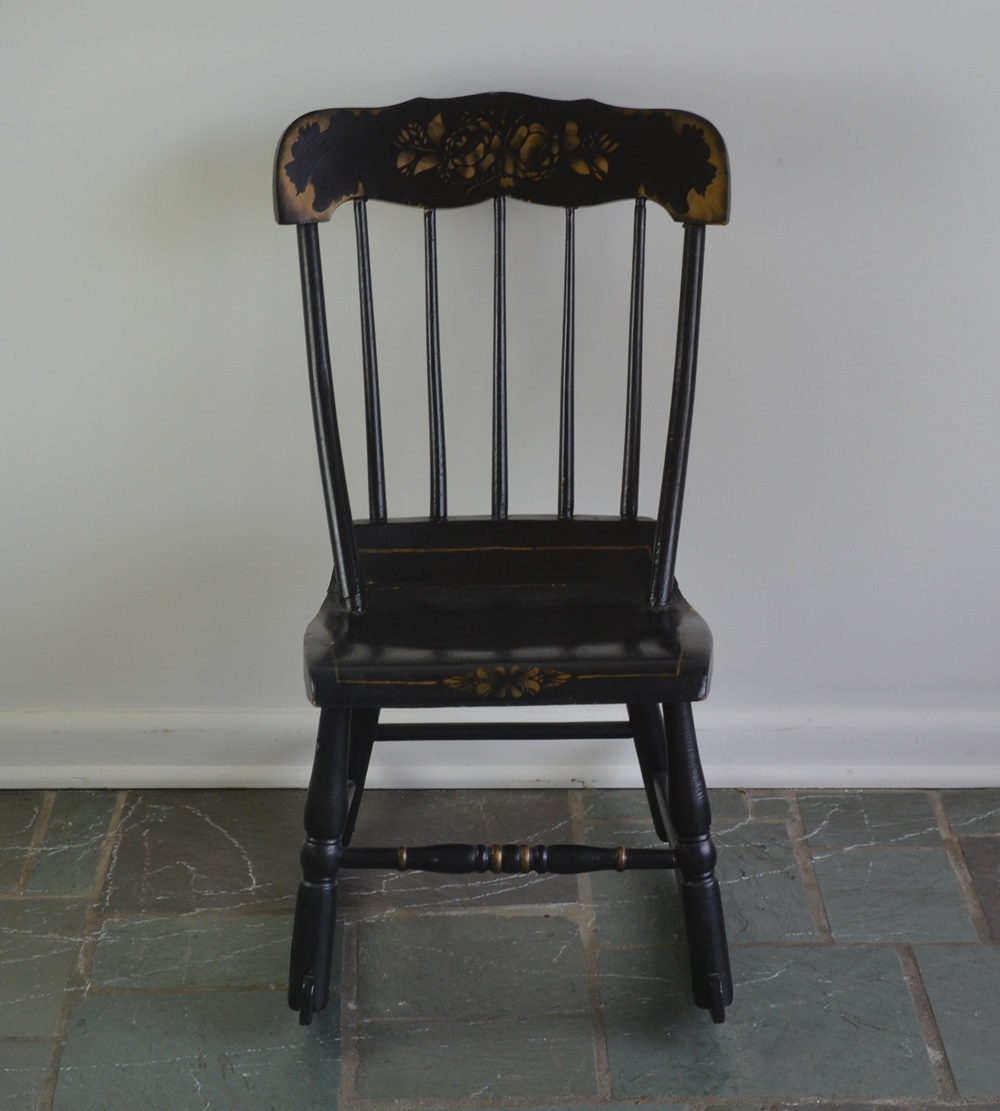 Vintage Hitchcock Style Child's Rocking Chair