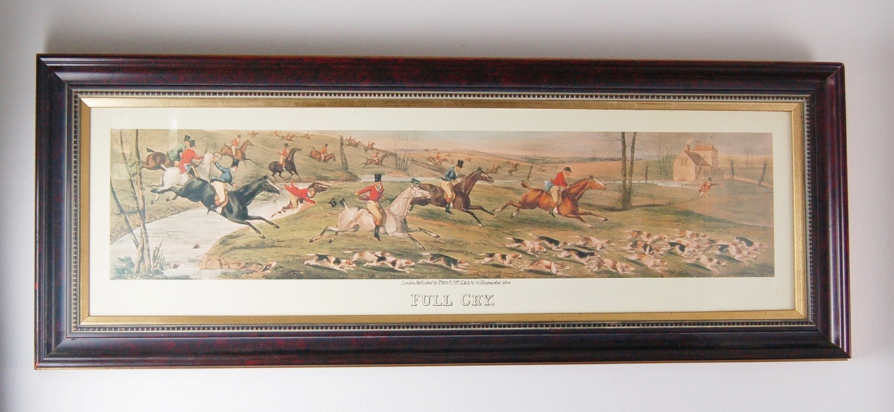 Thomas McLean "Full Cry" Print and Mirror