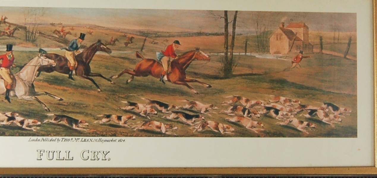 Thomas McLean "Full Cry" Print and Mirror