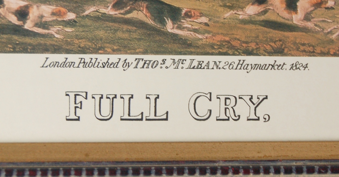 Thomas McLean "Full Cry" Print and Mirror