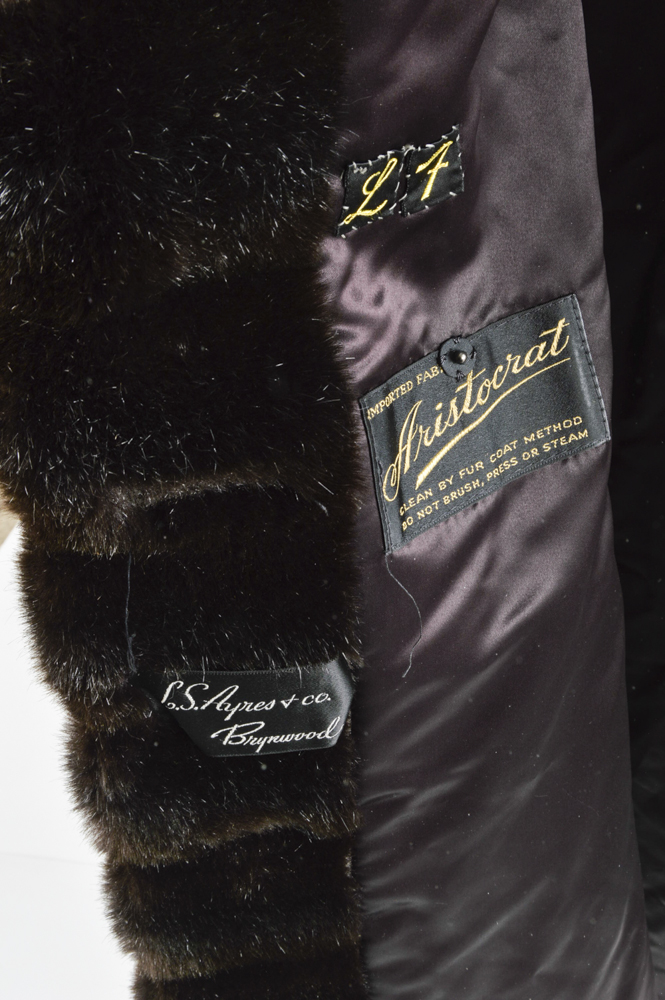 1960s Aristocrat Faux Fur Mid Length Coat