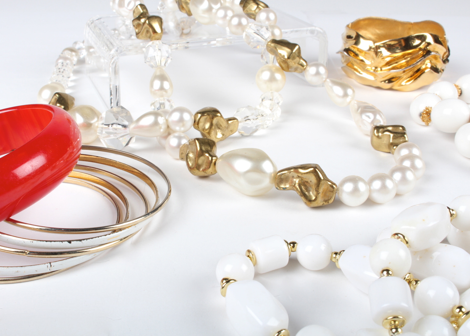 Collection of Vintage Beaded Necklaces and Bangles