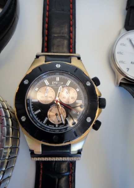 Seven Men's Watches Elgin, Daniel Steiger & More