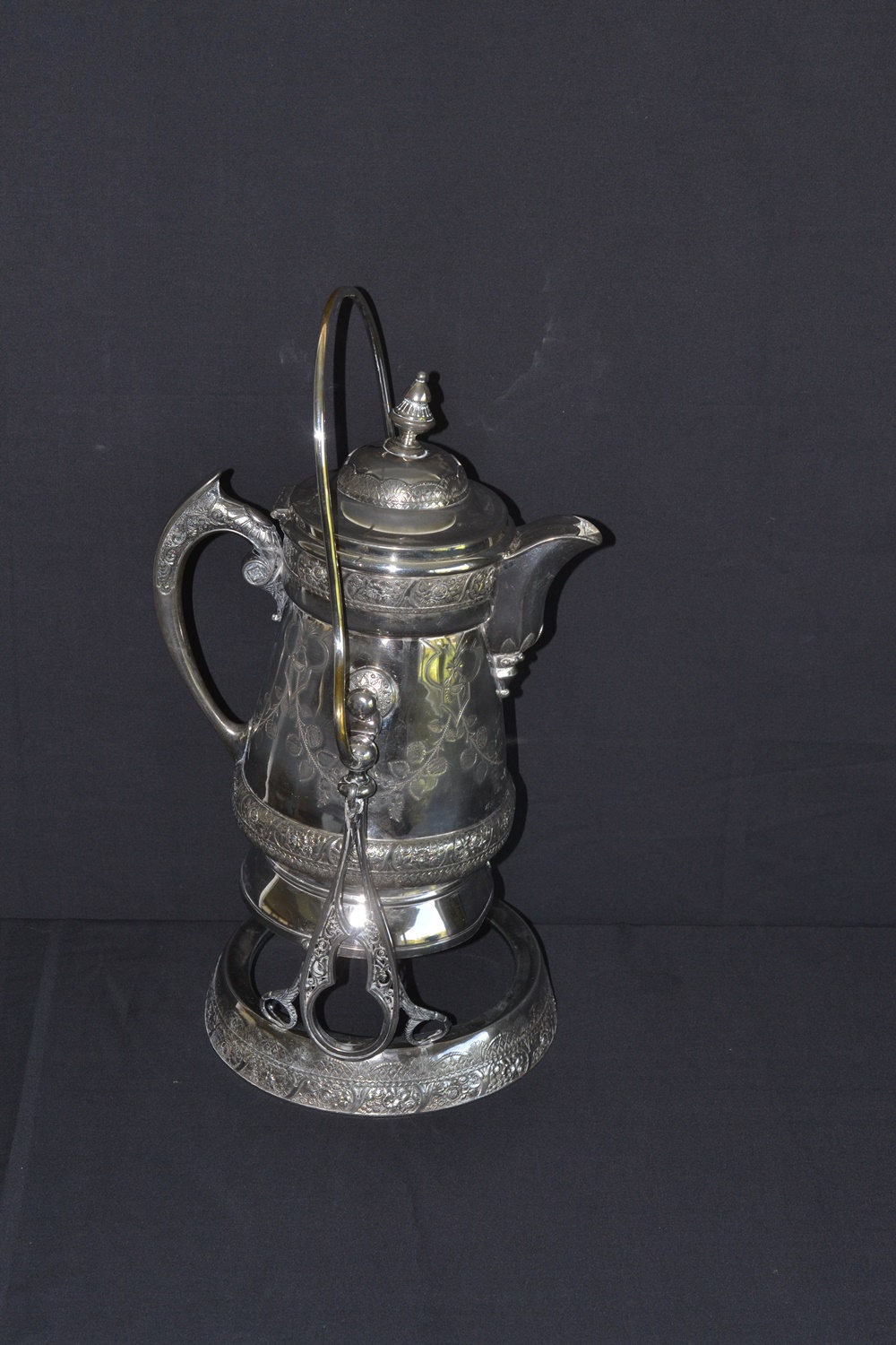 Stunning Victorian  Wilcox Silver Plate Tilting Pitcher & Stand