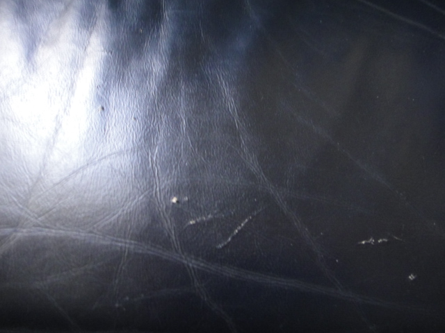 Navy Blue Leather Rocker Recliner