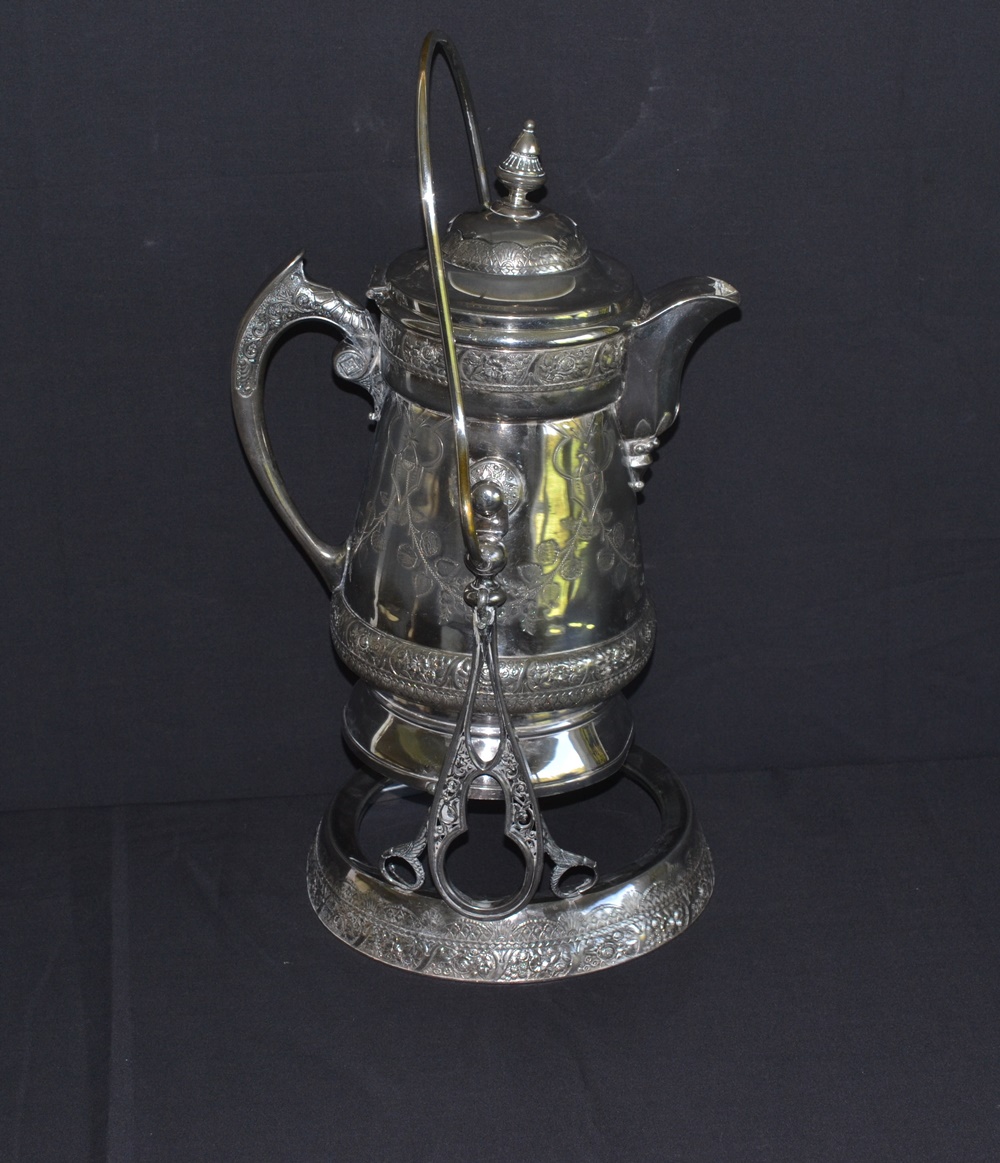 Stunning Victorian  Wilcox Silver Plate Tilting Pitcher & Stand