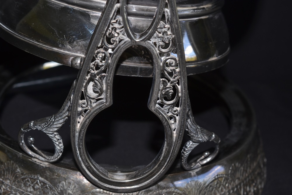 Stunning Victorian  Wilcox Silver Plate Tilting Pitcher & Stand