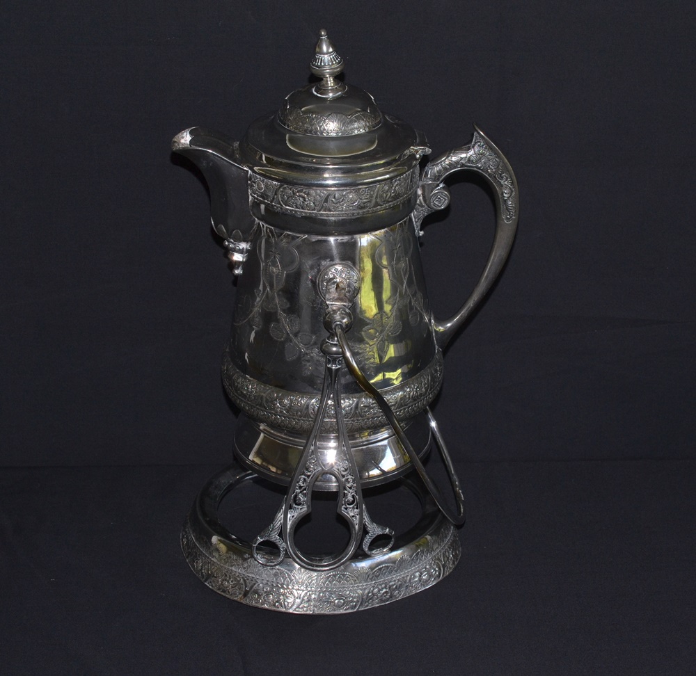 Stunning Victorian  Wilcox Silver Plate Tilting Pitcher & Stand