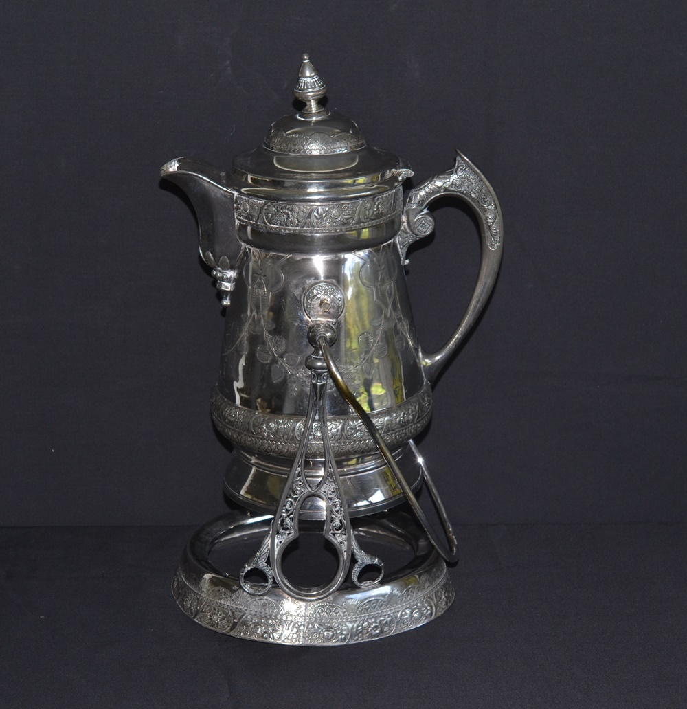 Stunning Victorian  Wilcox Silver Plate Tilting Pitcher & Stand