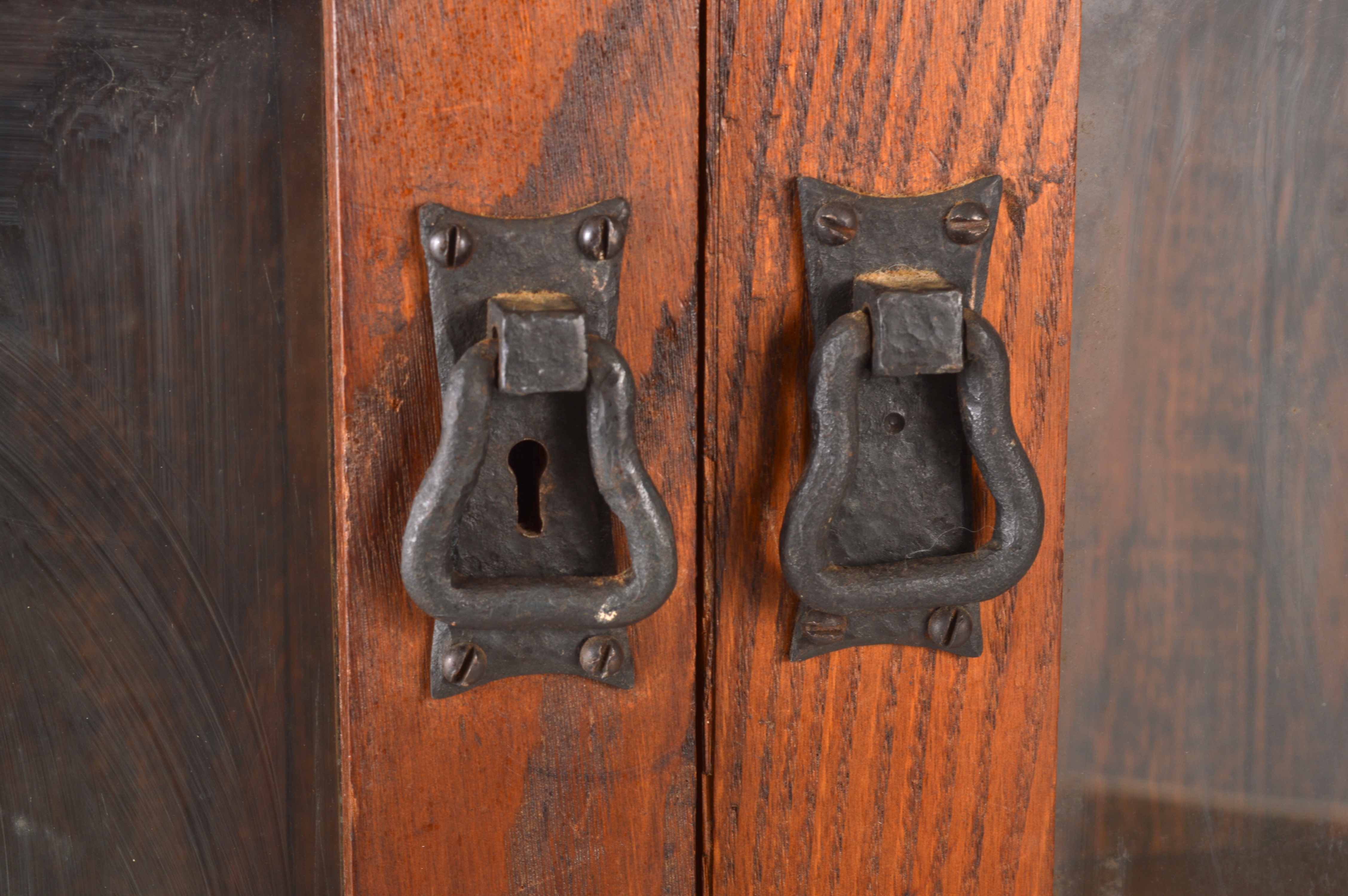 Antique Mission-Style Oak Bookcase