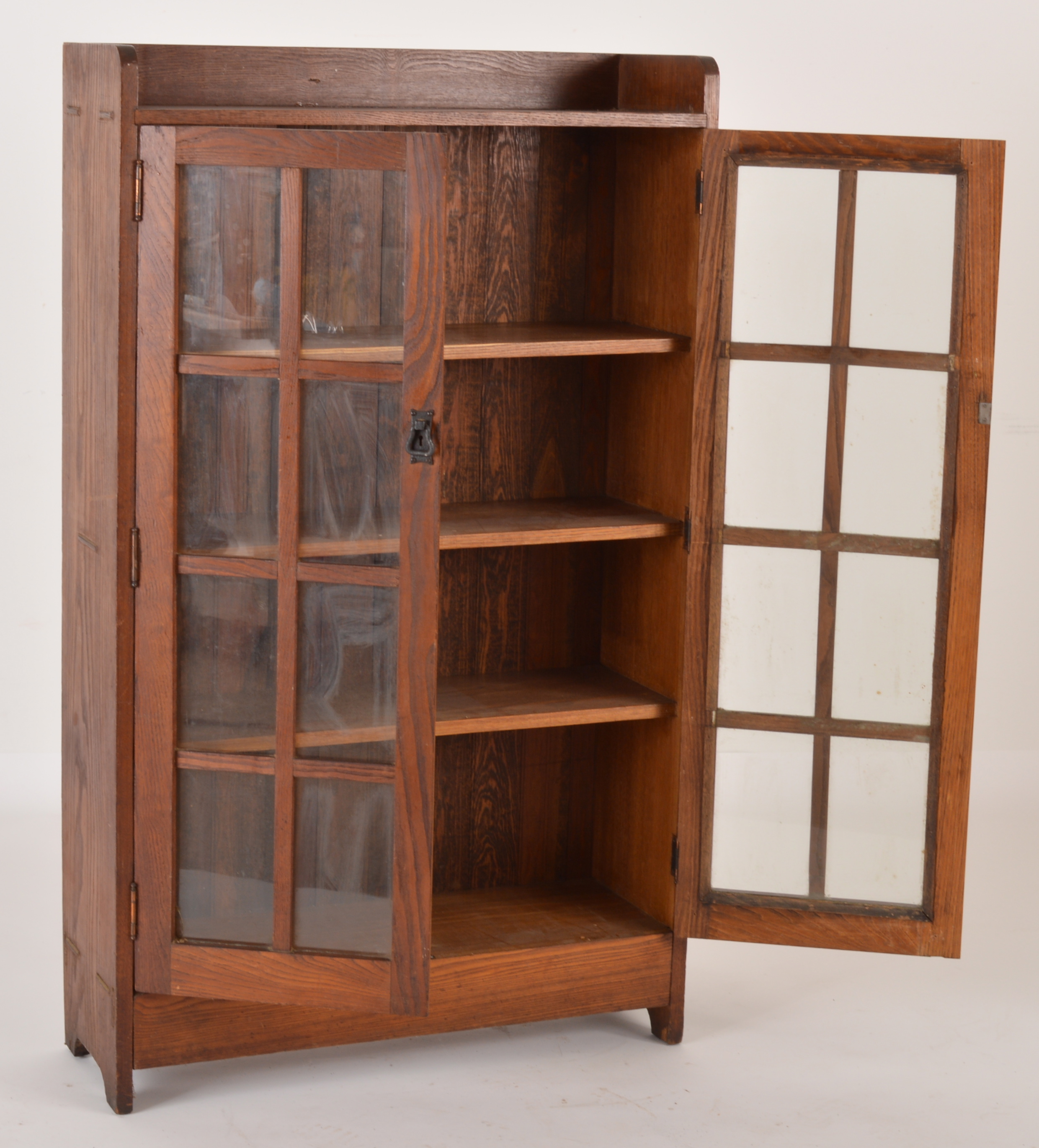Antique Mission-Style Oak Bookcase
