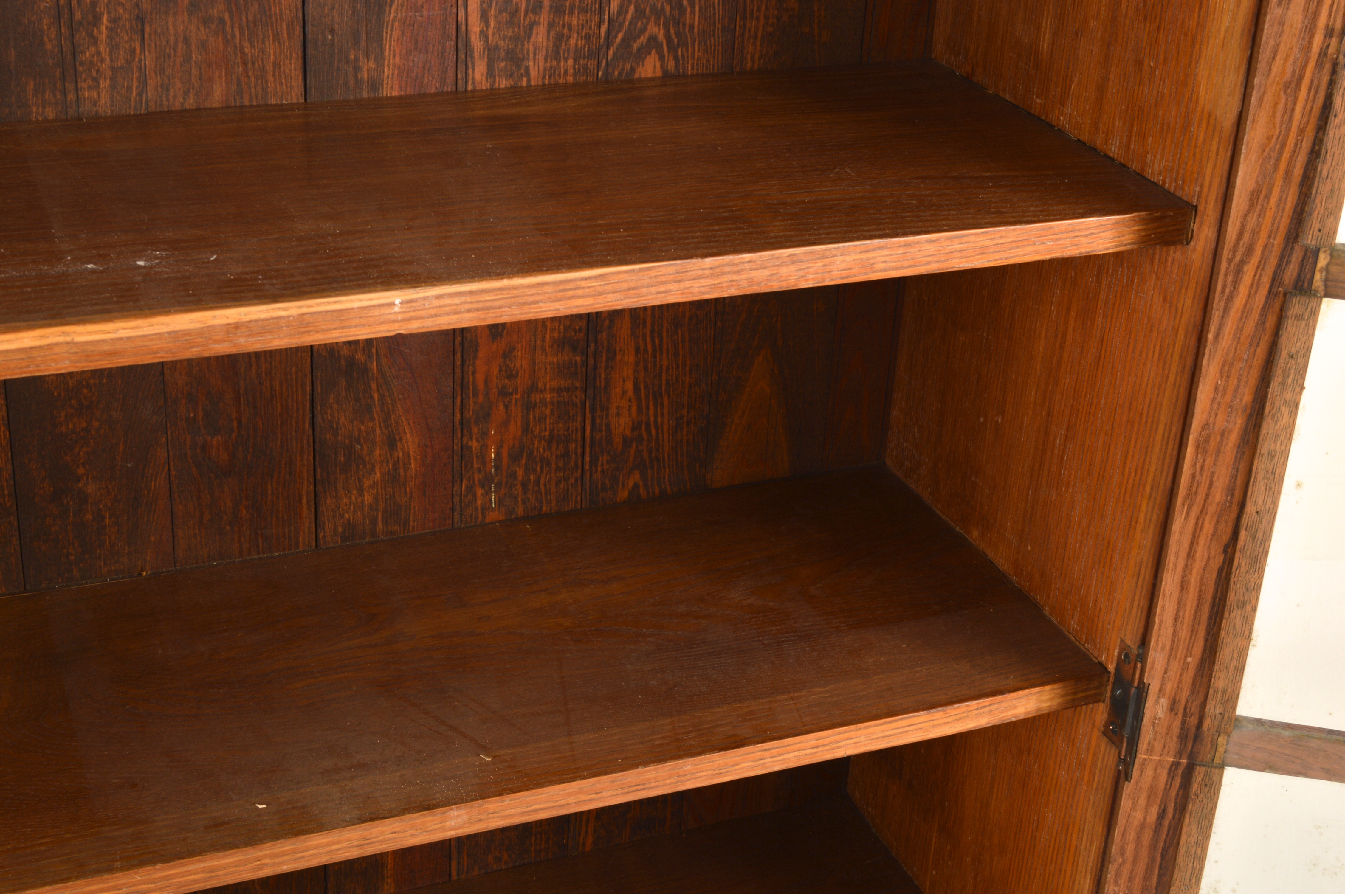 Antique Mission-Style Oak Bookcase