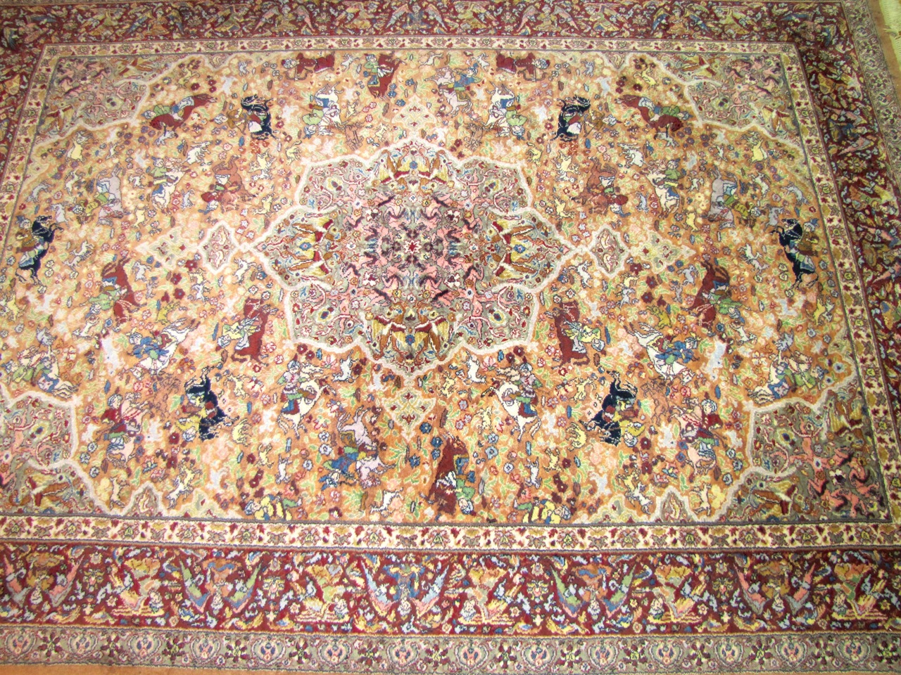 Karastan Persian Hunting Scene Area Rug 