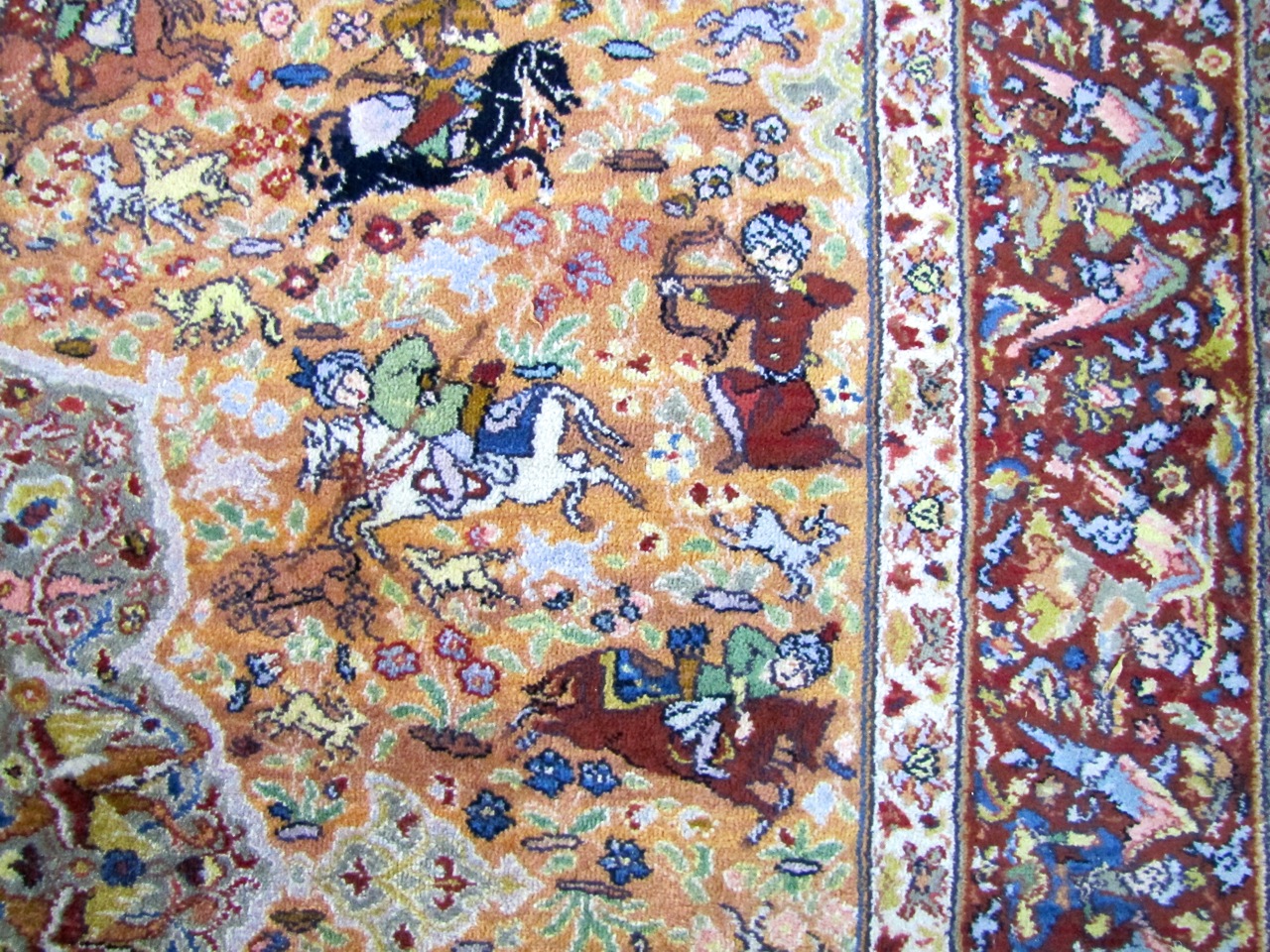 Karastan Persian Hunting Scene Area Rug 