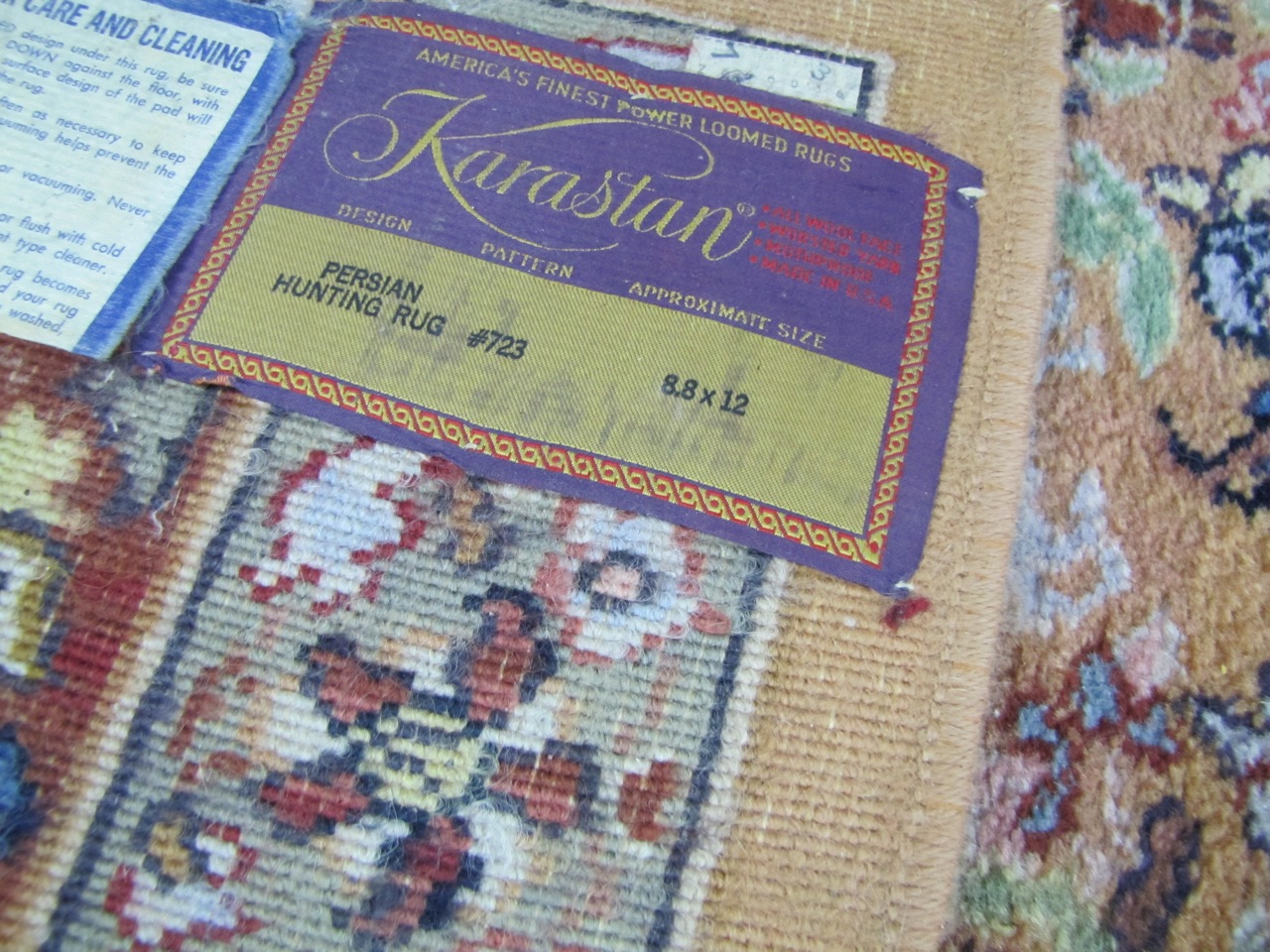 Karastan Persian Hunting Scene Area Rug 