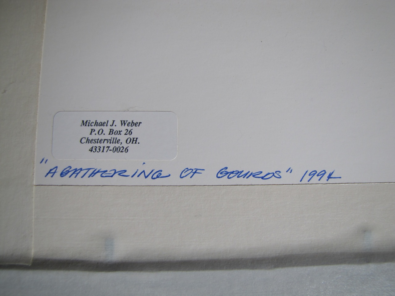 Signed Original Michael Weber Watercolor “A Gathering of Gourds"