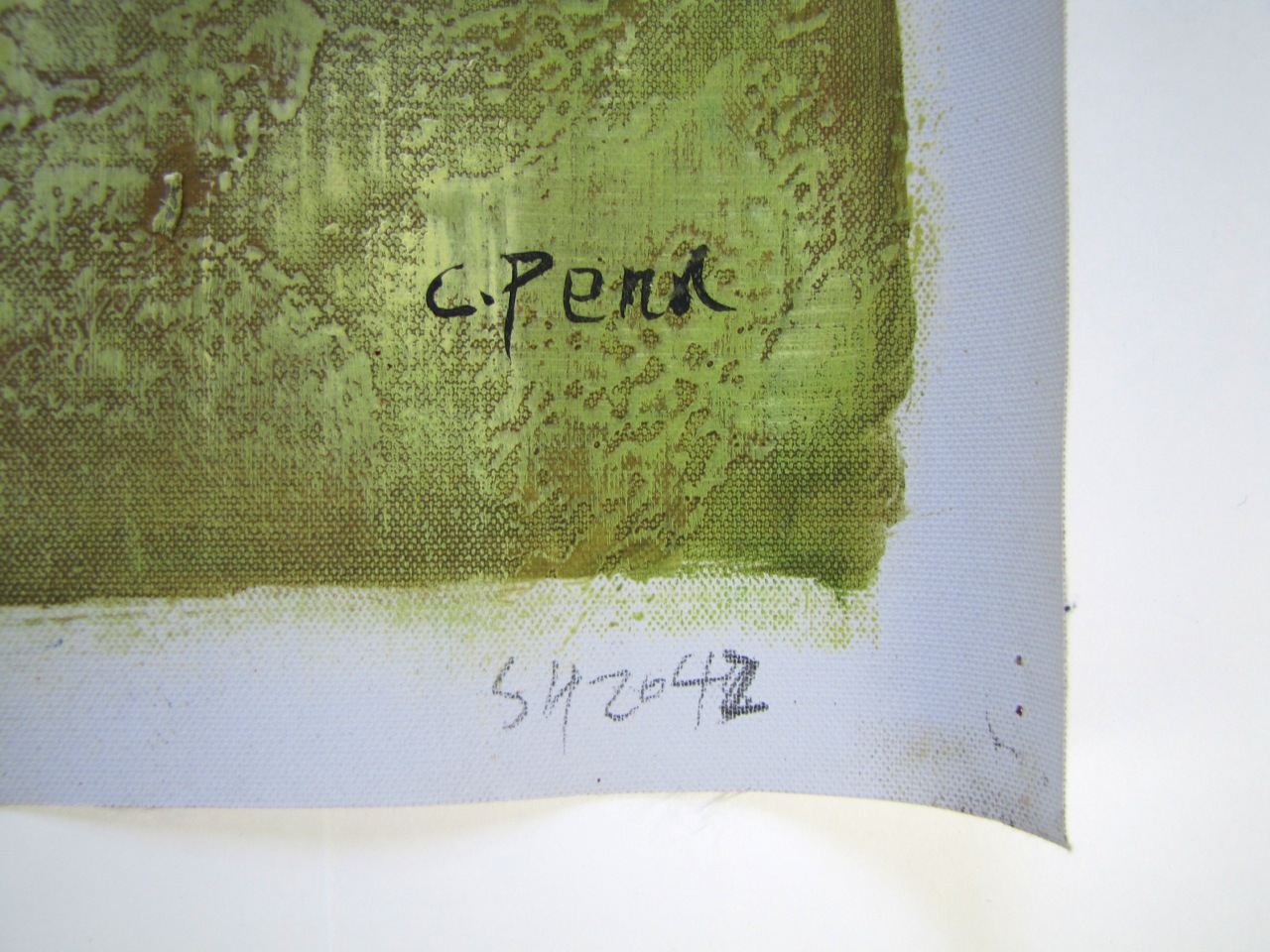 Original Painting on Canvas Signed by Artist C. Penn