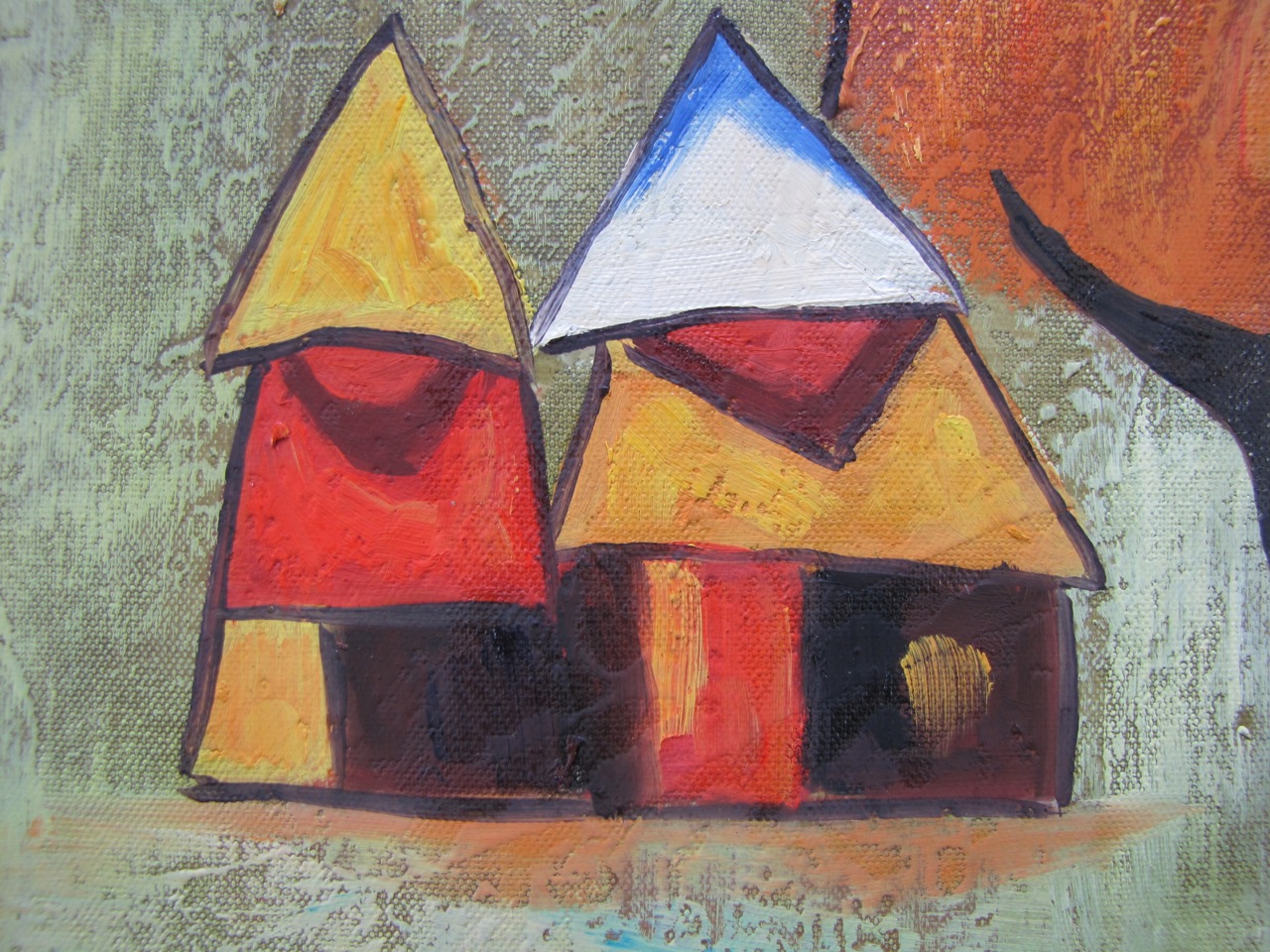 Original Painting on Canvas Signed by Artist C. Penn