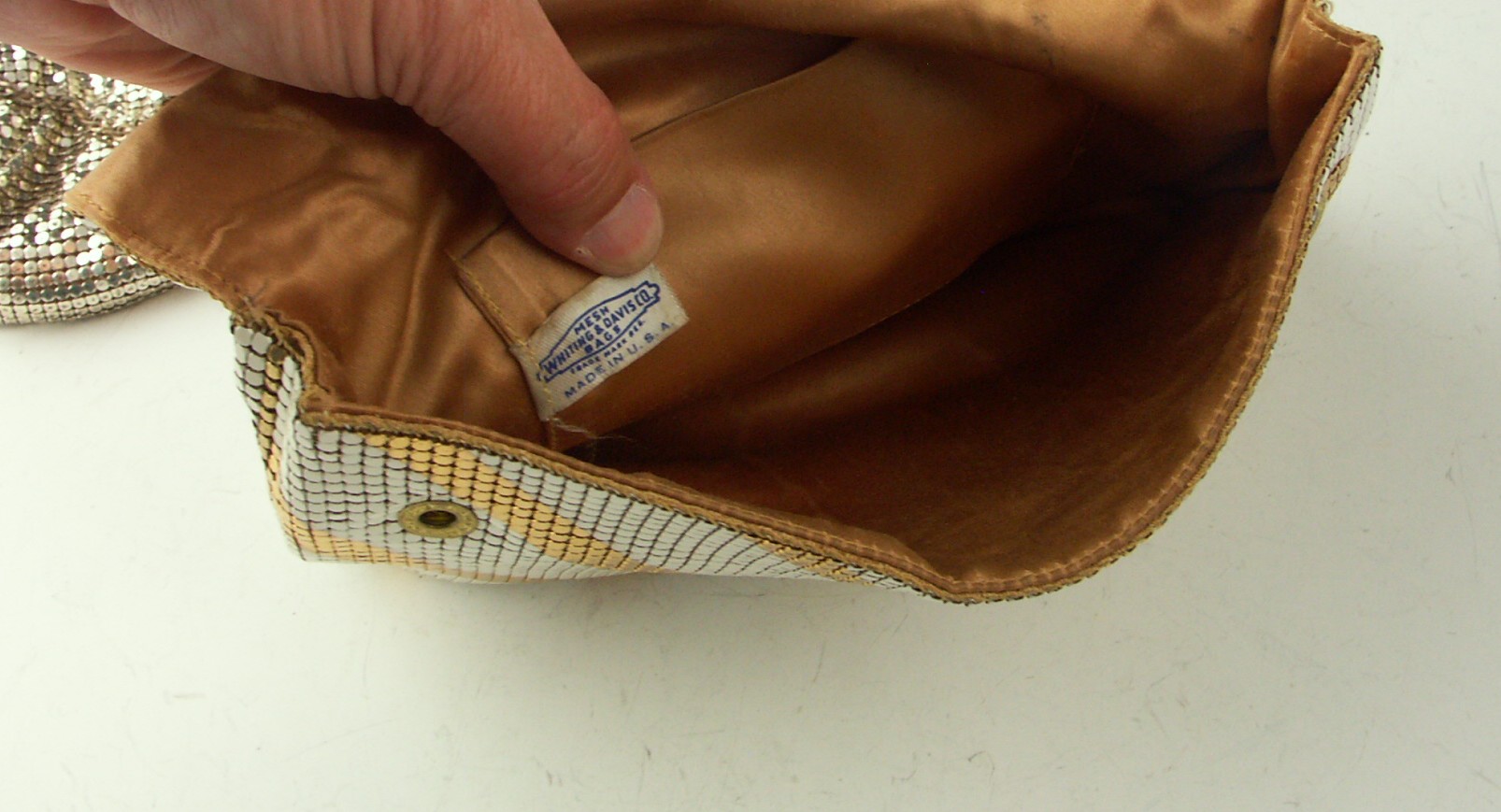 Two Vintage Whiting and Davis Mesh Evening Bags