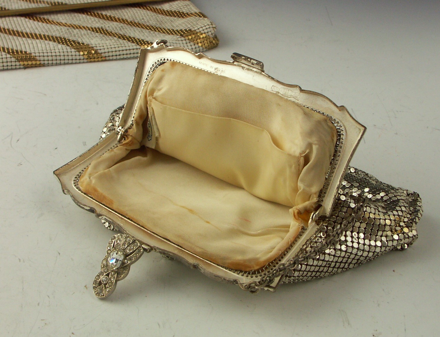 Two Vintage Whiting and Davis Mesh Evening Bags