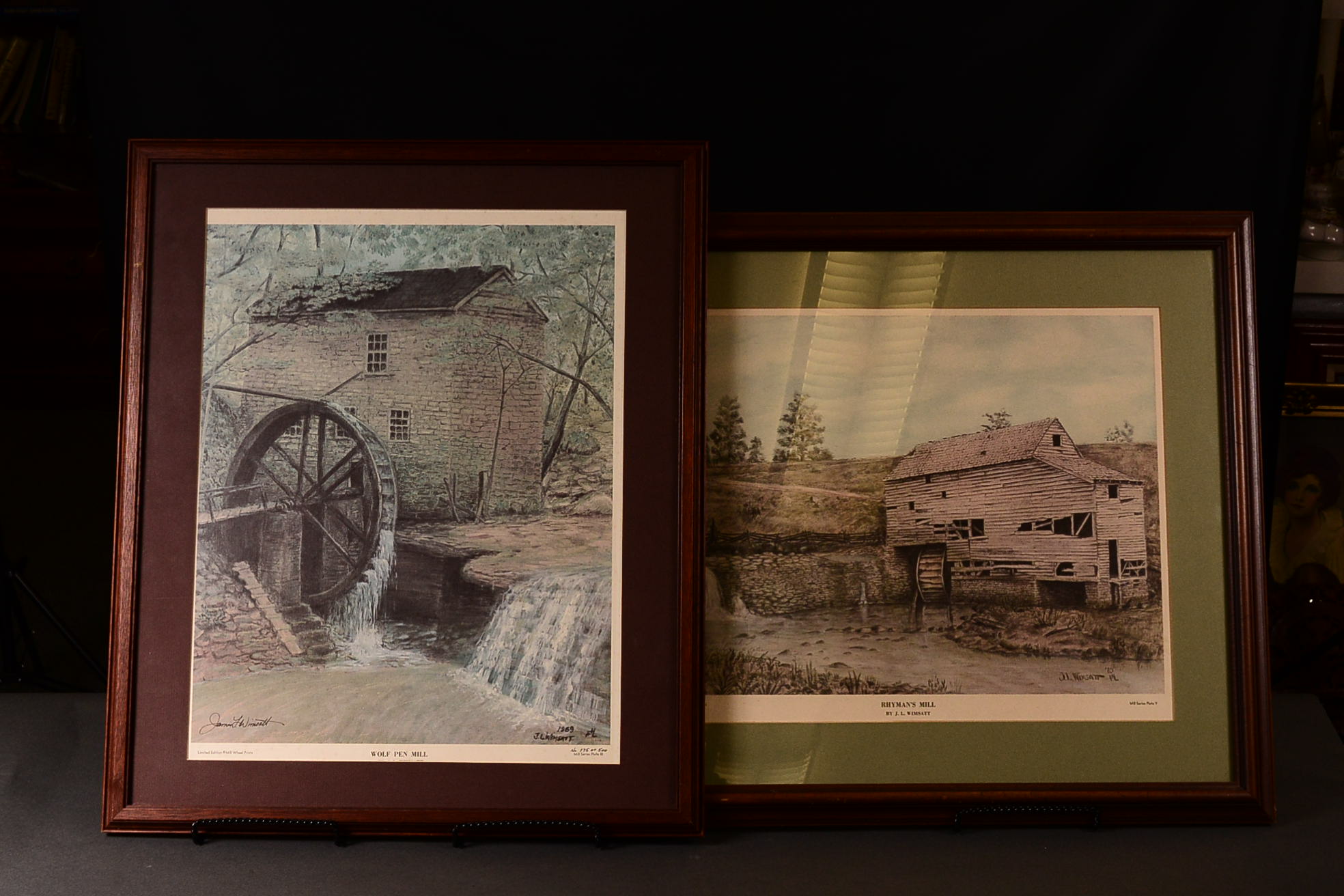 Two Framed Prints by Artist James L. Wimsatt