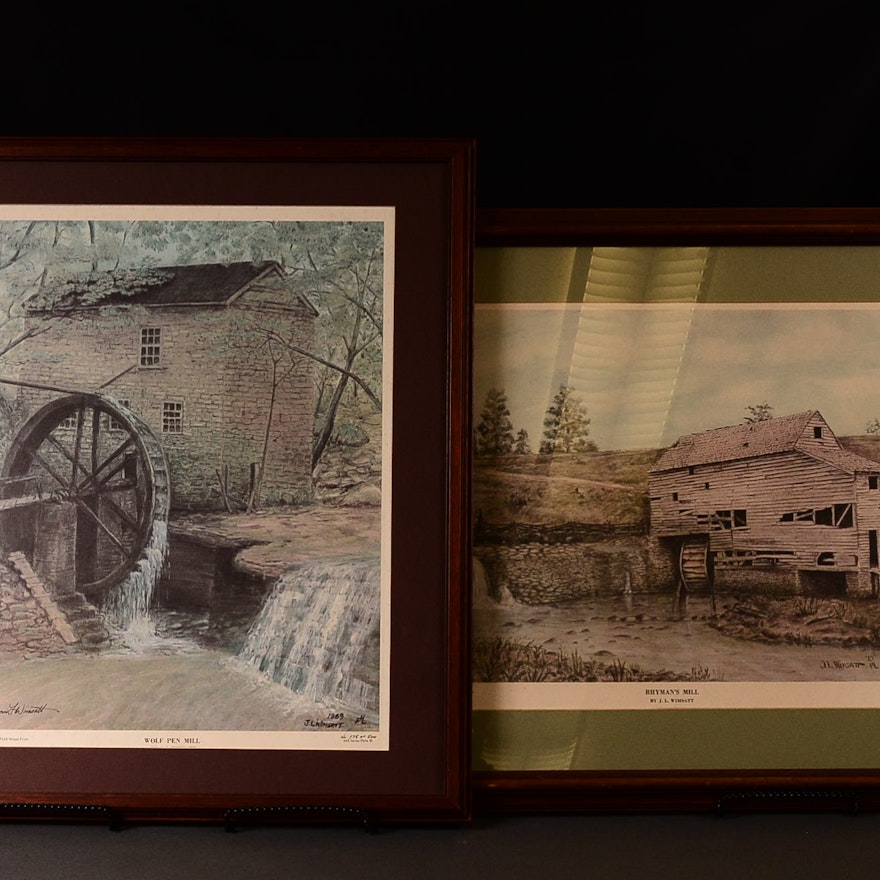 Two Framed Prints by Artist James L. Wimsatt