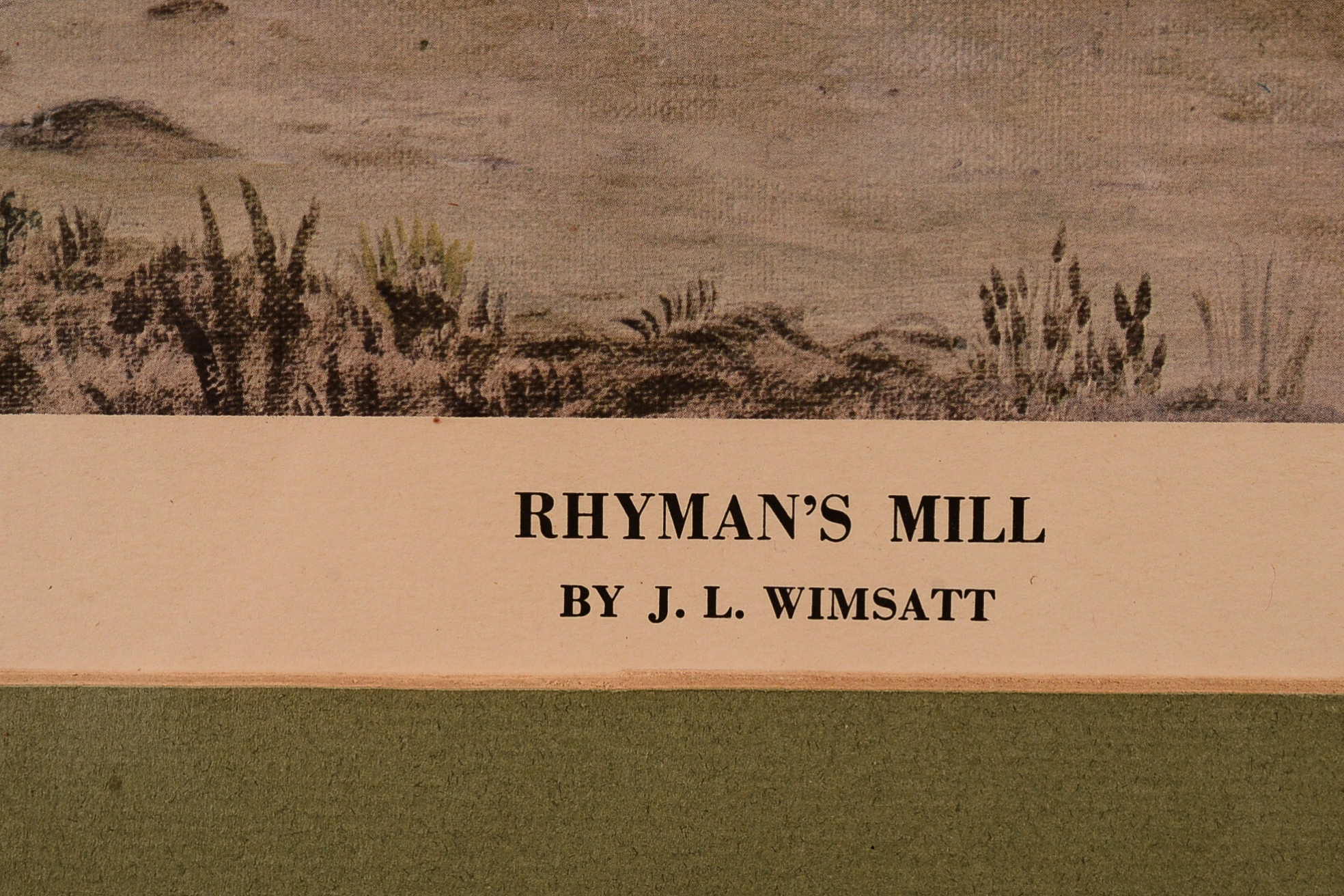 Two Framed Prints by Artist James L. Wimsatt