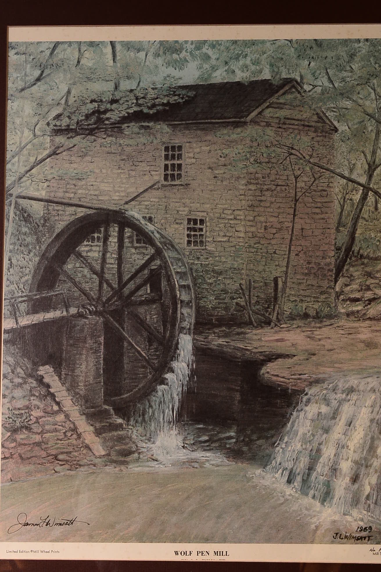 Two Framed Prints by Artist James L. Wimsatt