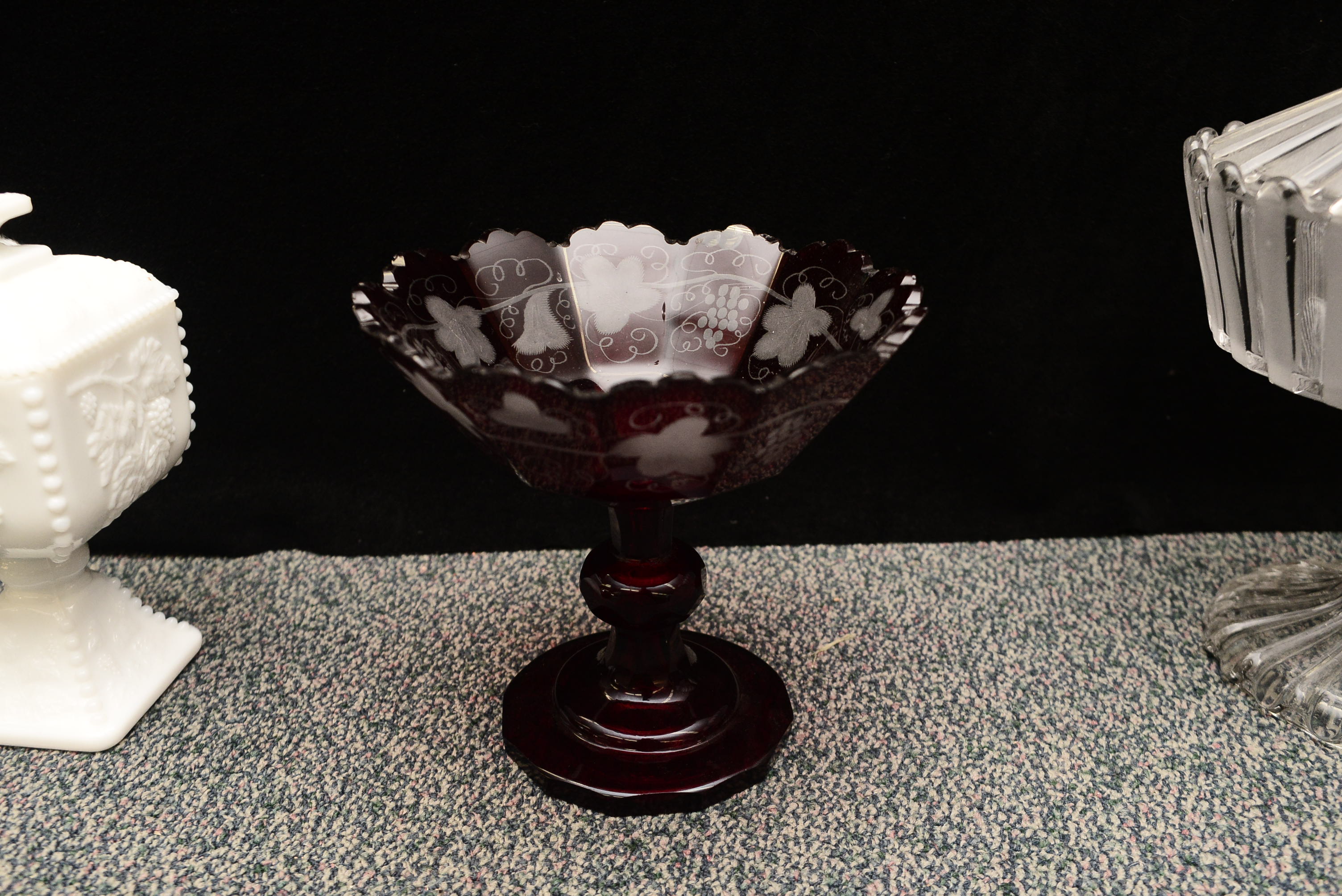 A Trio of Different Antique Compotes 