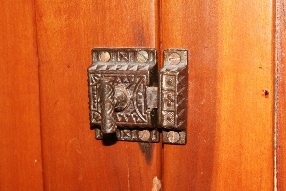 Antique Mission Style Pine Cabinet 