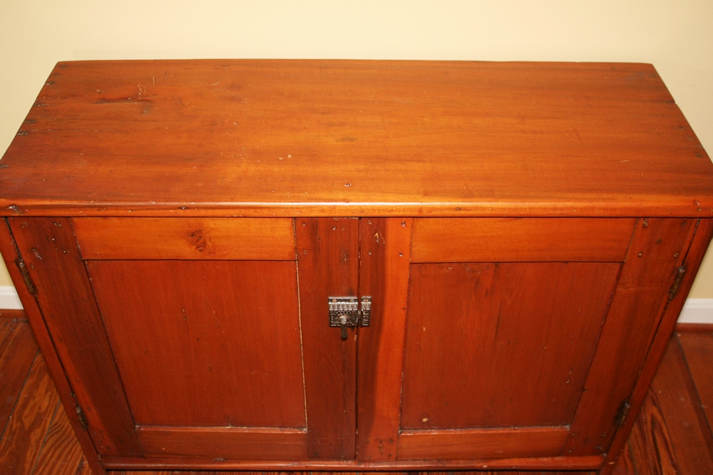 Antique Mission Style Pine Cabinet 