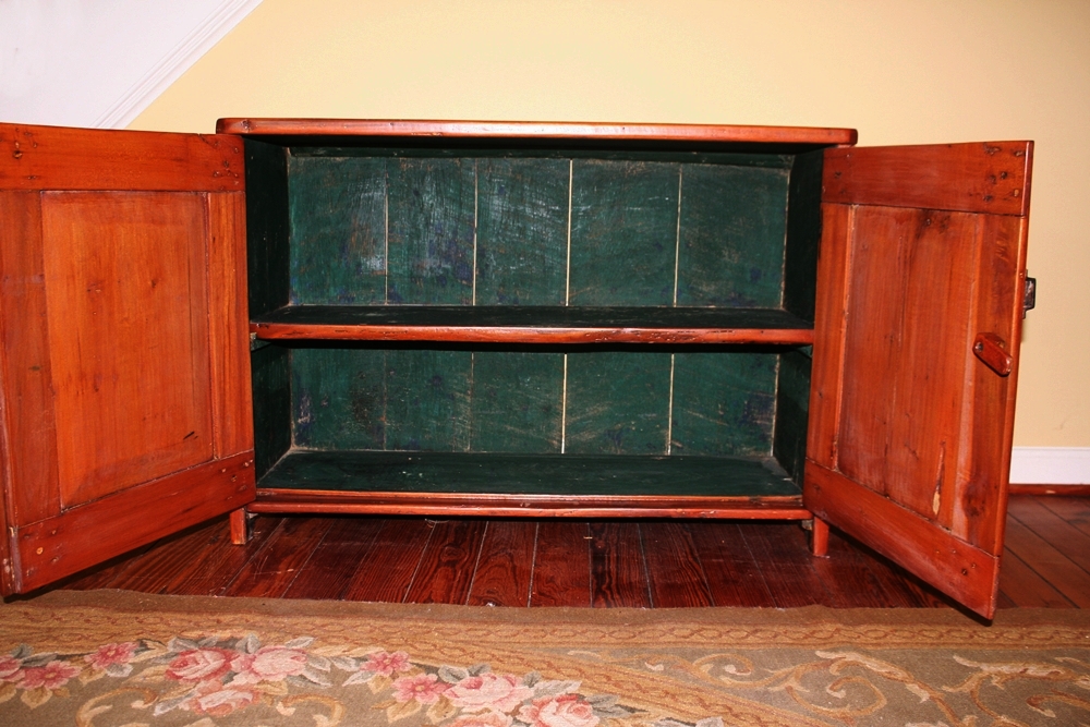 Antique Mission Style Pine Cabinet 