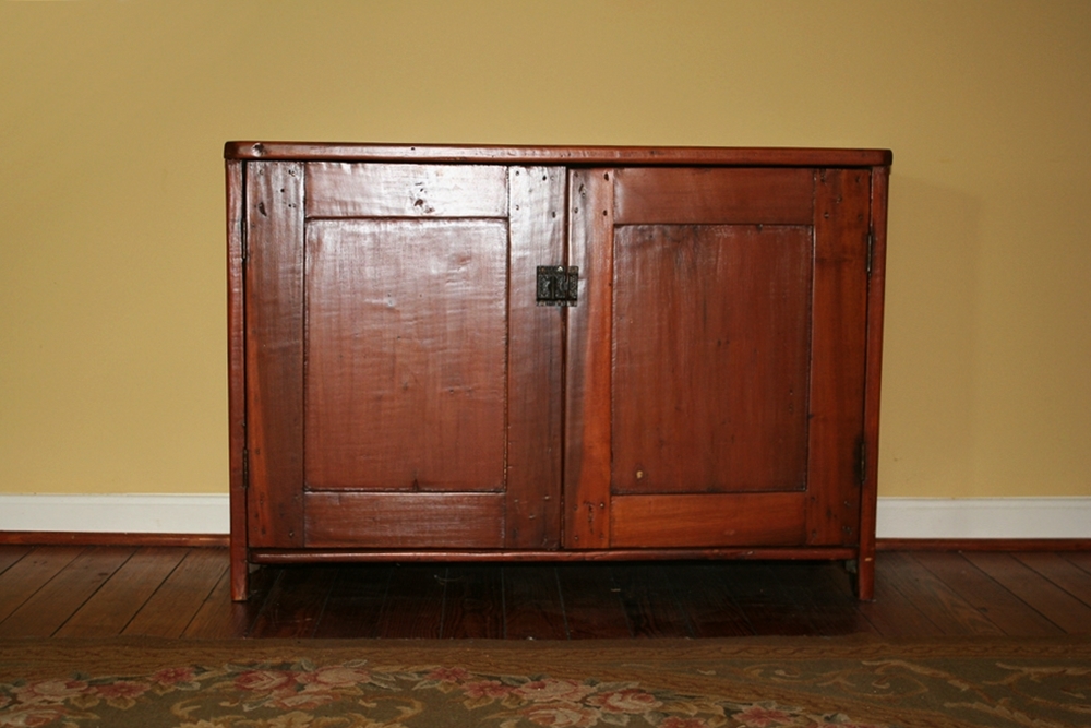 Antique Mission Style Pine Cabinet 