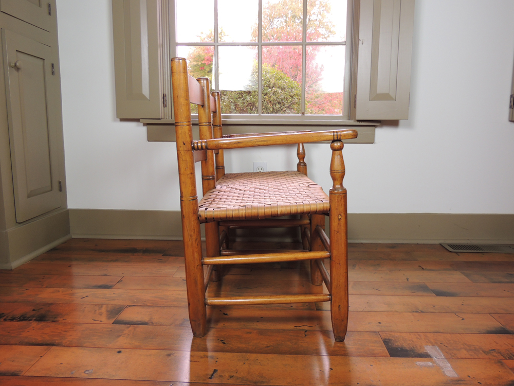 Antique 1800s Slat Back Double Wagon Seat