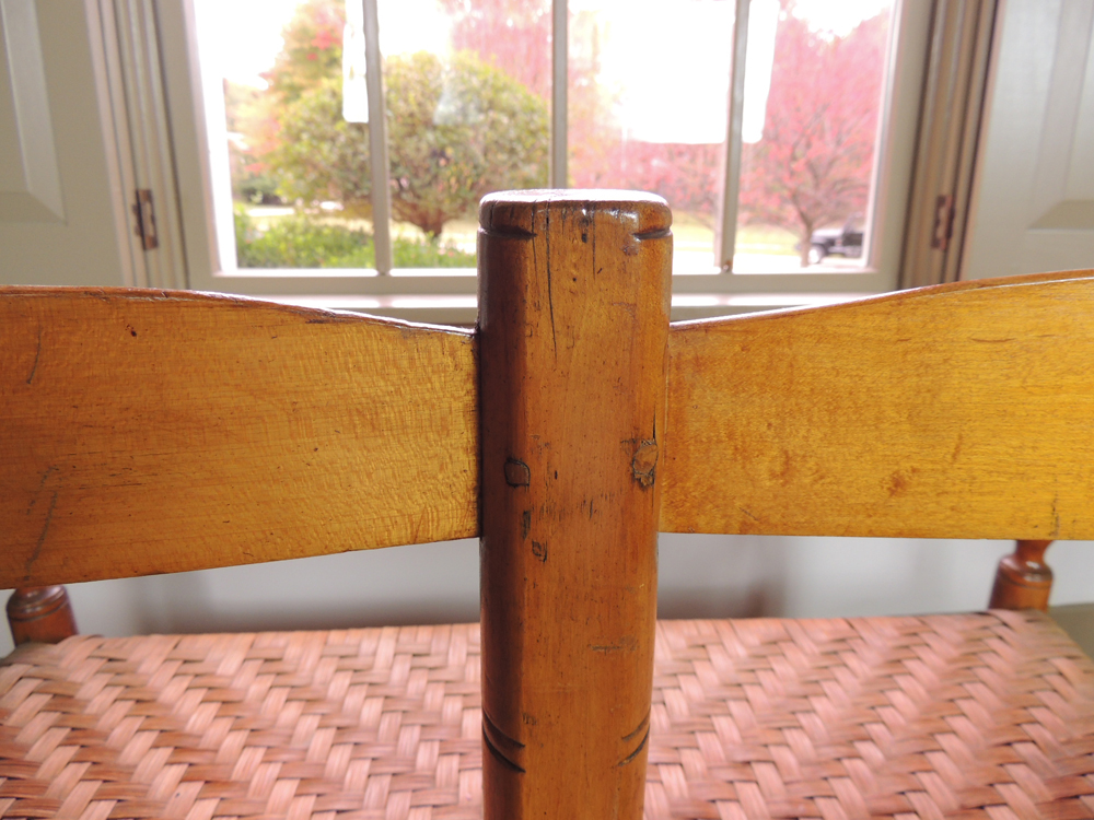 Antique 1800s Slat Back Double Wagon Seat