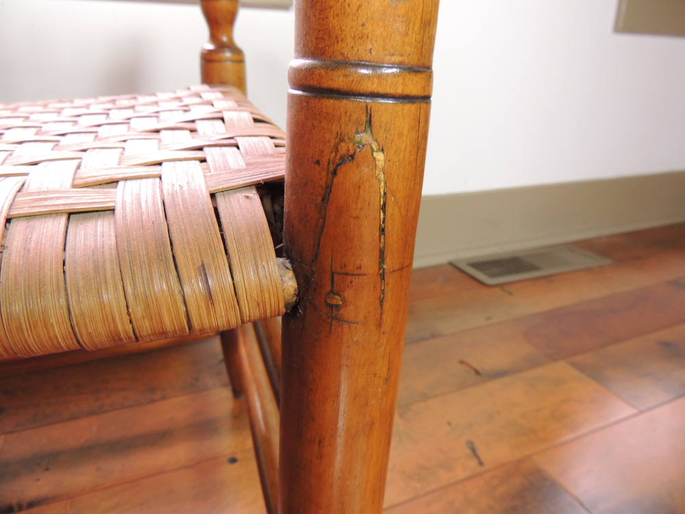 Antique 1800s Slat Back Double Wagon Seat