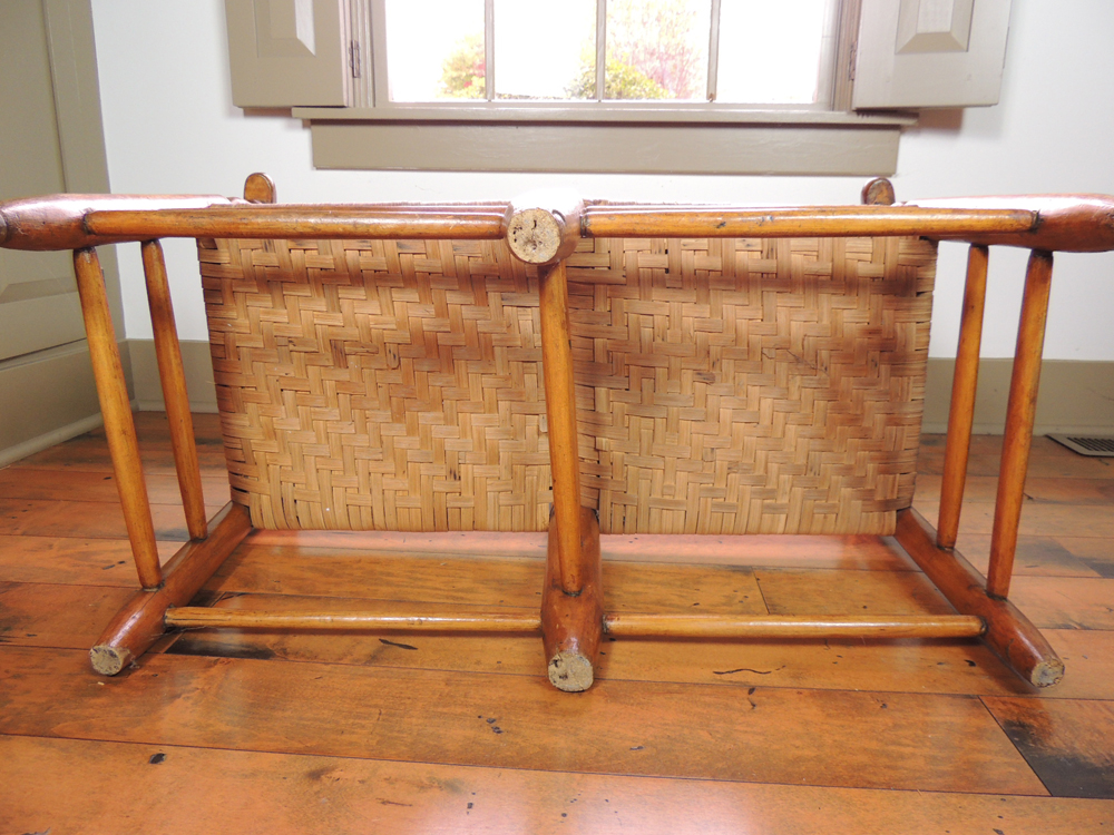 Antique 1800s Slat Back Double Wagon Seat