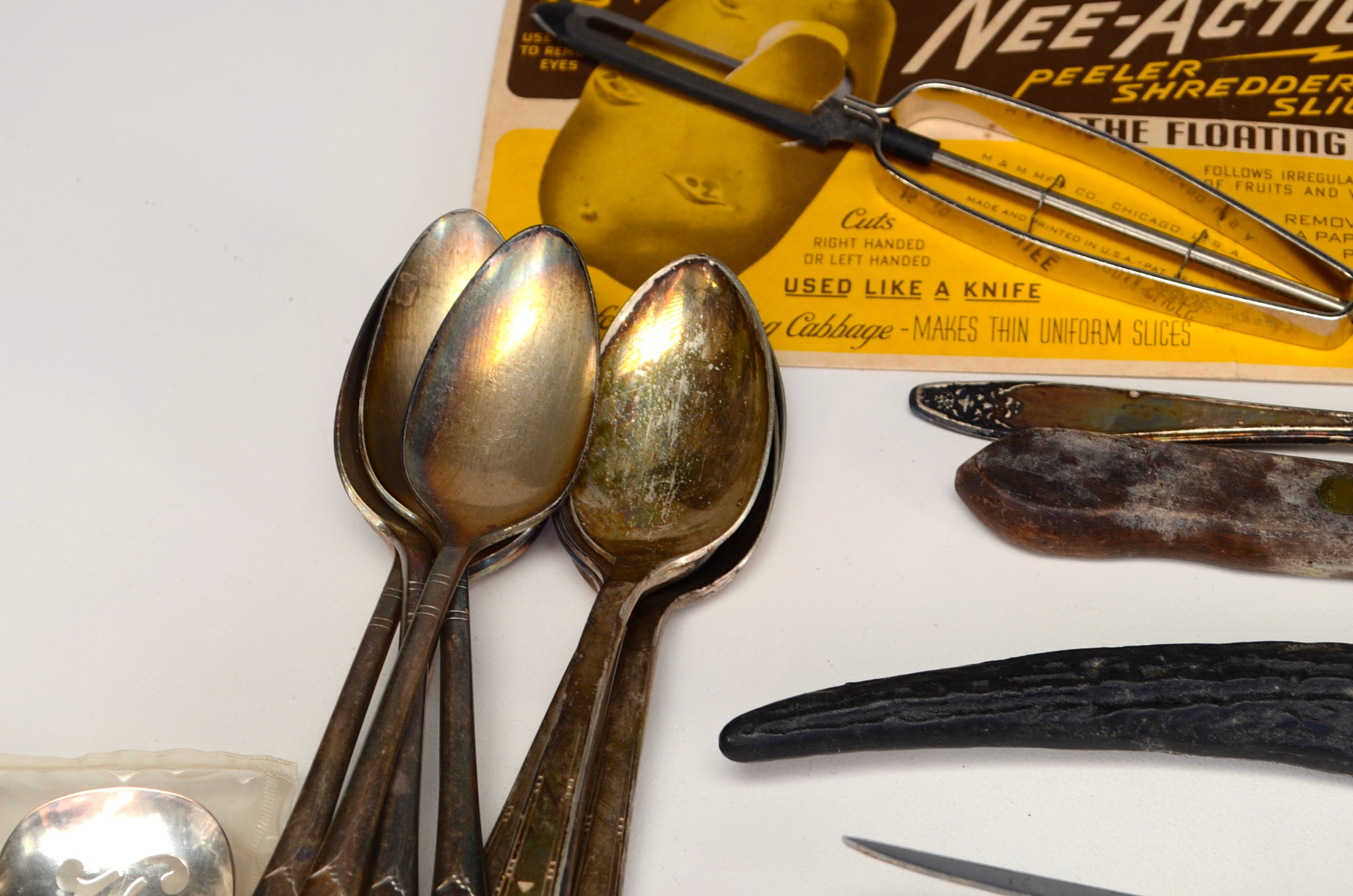 Vintage Kitchen Tools and Flatware Pieces 