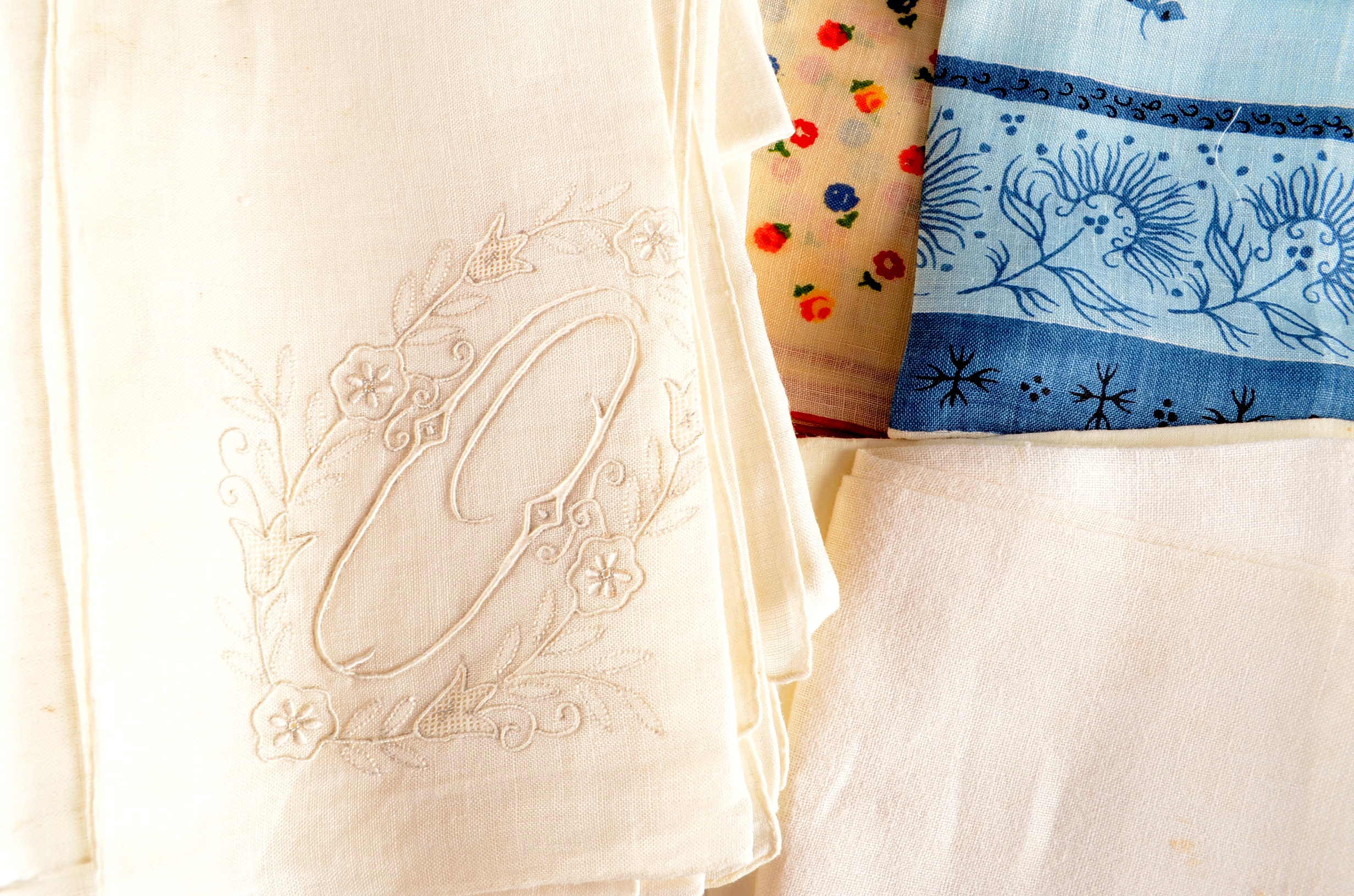 Group of Vintage Handkerchiefs Includes Tammis Keefe 