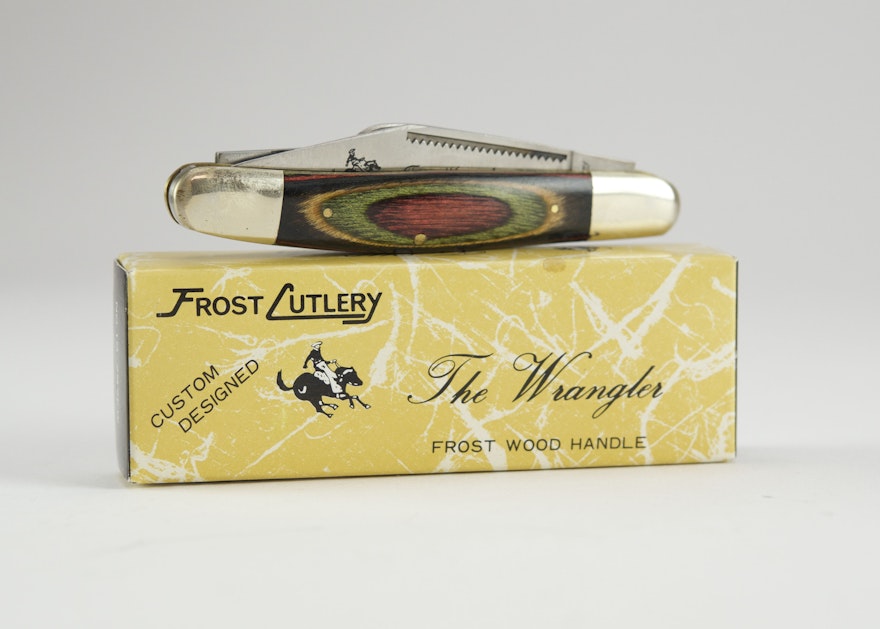 Vintage Frost Cutlery Wrangler Pocket Knife 10-797FW
