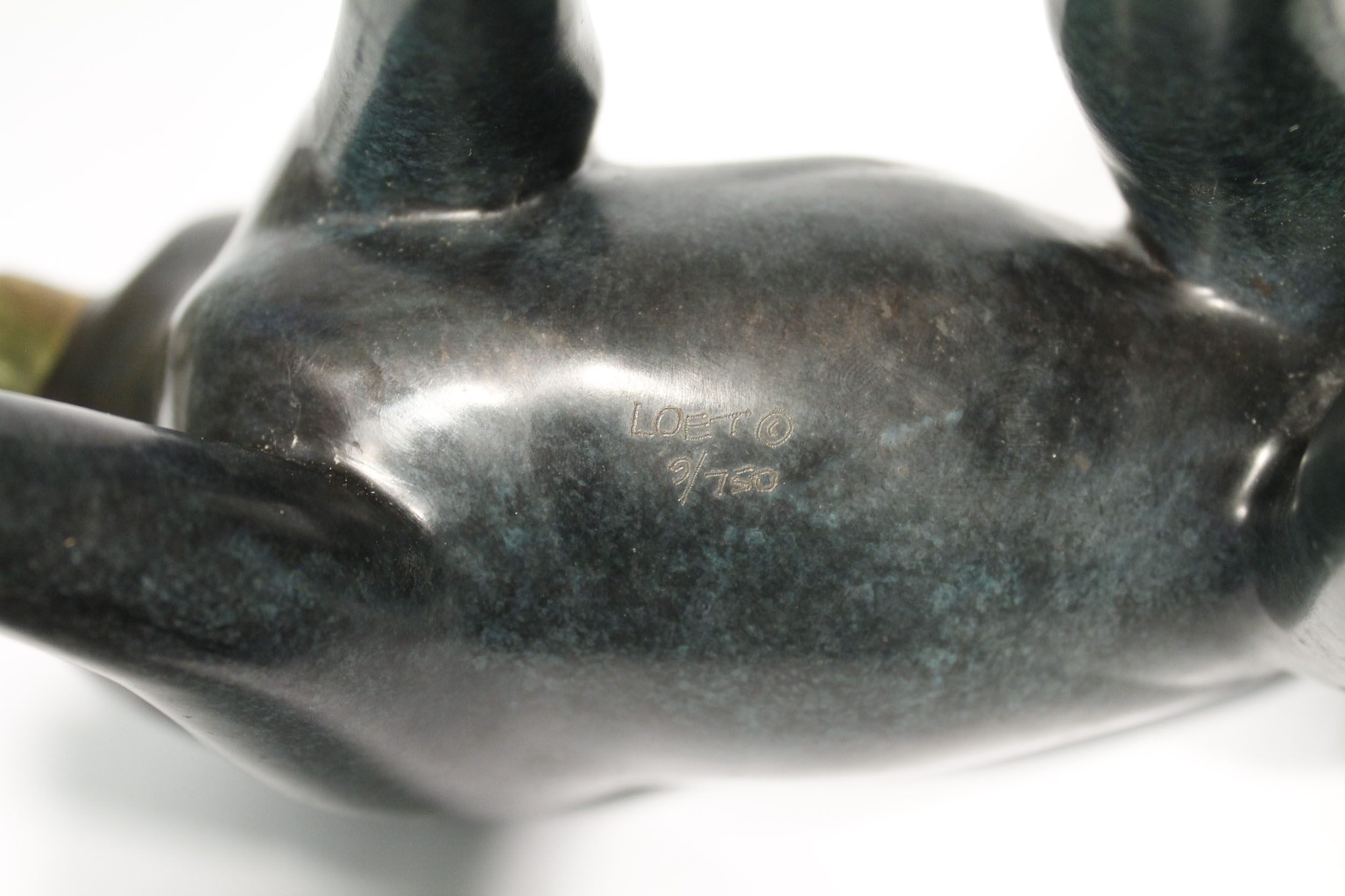 Limited Edition Loet Vanderveen Bronze Baboon Statue