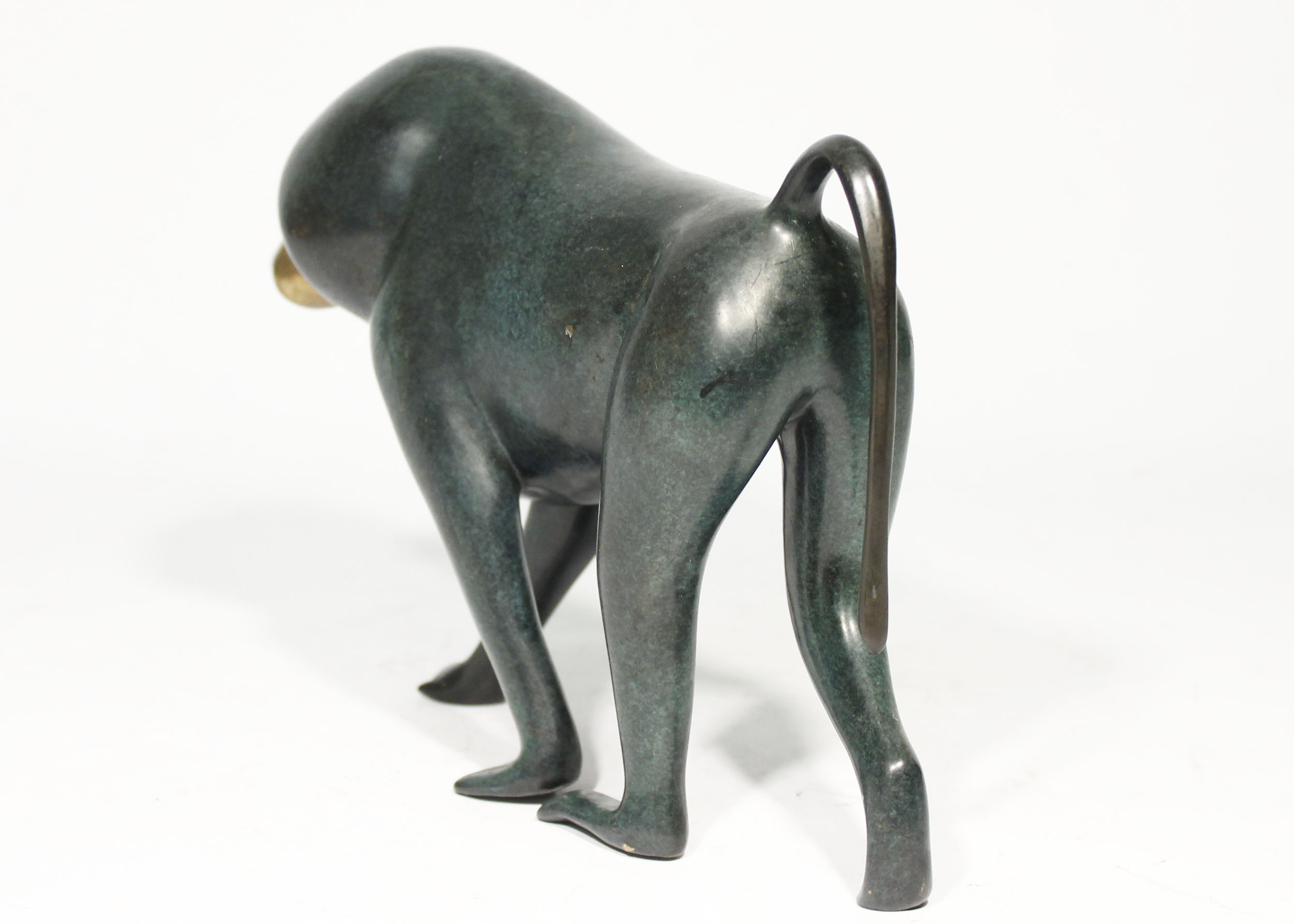 Limited Edition Loet Vanderveen Bronze Baboon Statue