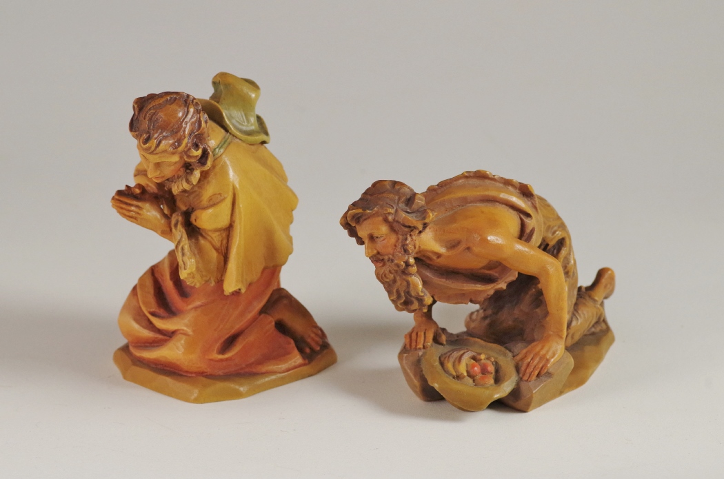 ANRI Hand-Carved Italian Nativity Creche Set