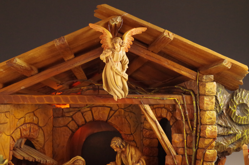 ANRI Hand-Carved Italian Nativity Creche Set