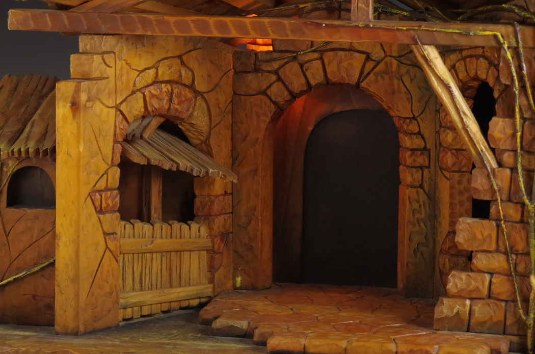 ANRI Hand-Carved Italian Nativity Creche Set