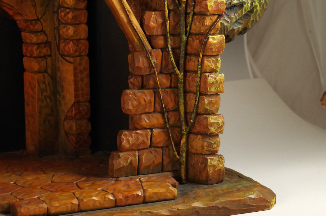 ANRI Hand-Carved Italian Nativity Creche Set