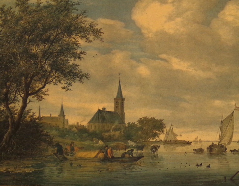 'Reofect Painting' Oil-based Vintage Textured Print on Canvas