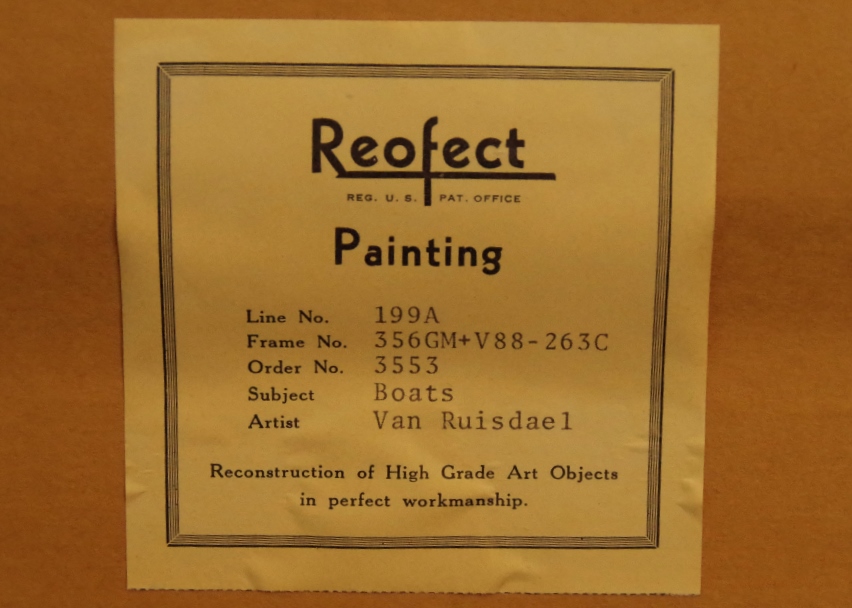 'Reofect Painting' Oil-based Vintage Textured Print on Canvas
