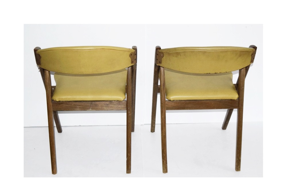 Four Mid-Century Modern Coronet "Wonderfold" Folding Chairs